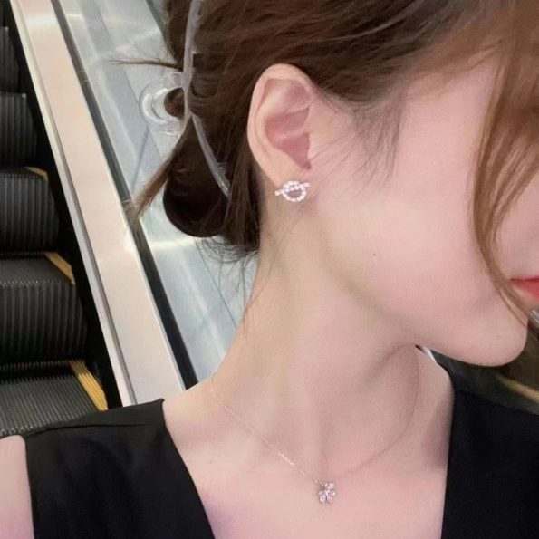 Diamond Finesse Stud Earrings Dupe