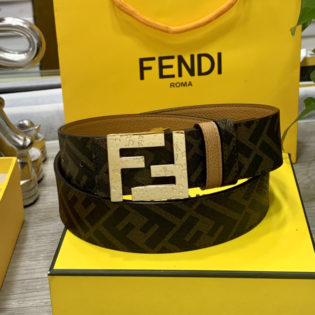 Fendi Leather Belts 1:1 Mirror Version