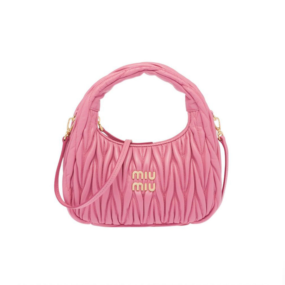 Miumiu Wander matelassé hobo Shoulder bag Mini&Small Handbag(Replica)