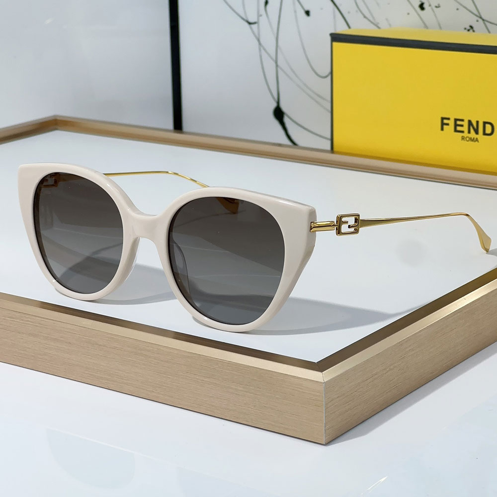 Fendi Slim Metal Mirror legs Sunglasses Top quality （Replica）