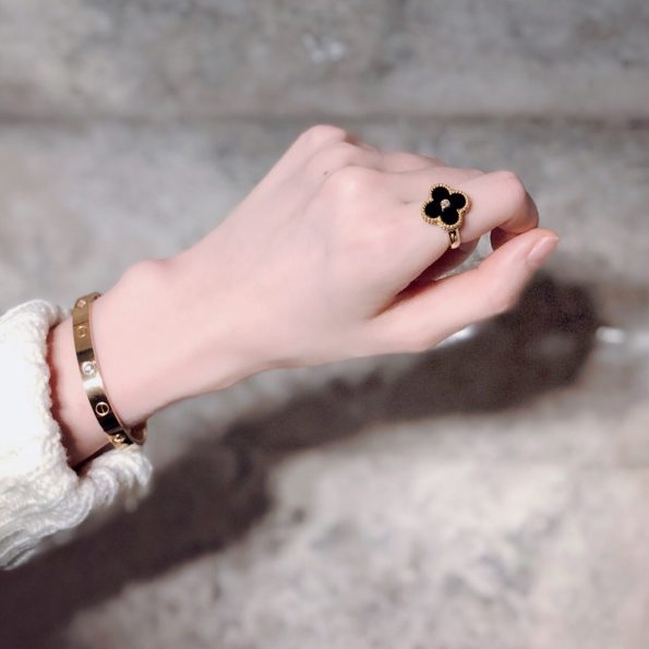 Van Cleef Clover Ring Dupe, One Diamonds