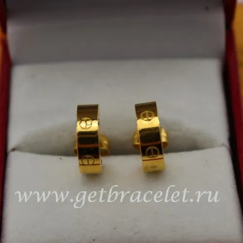 Fake Cartier Love Earrings Yellow Gold B8028800