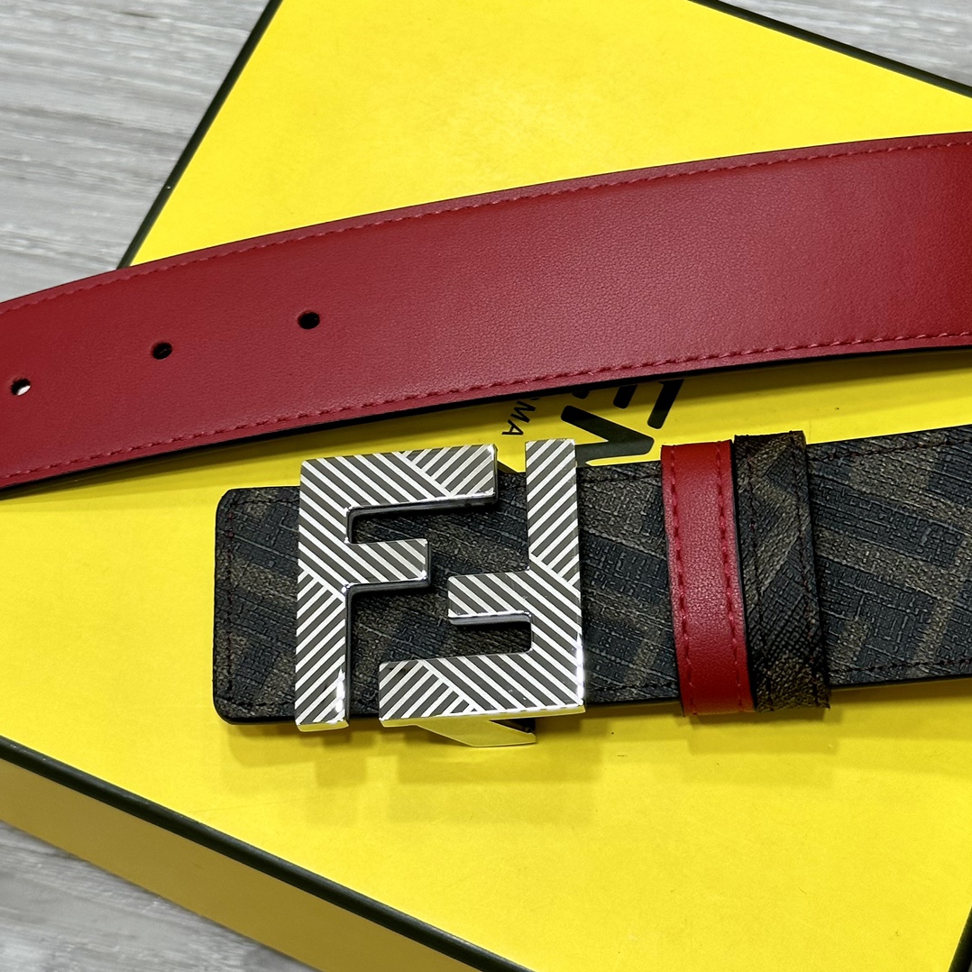 Fendi Leather Belts 1:1 Mirror Version