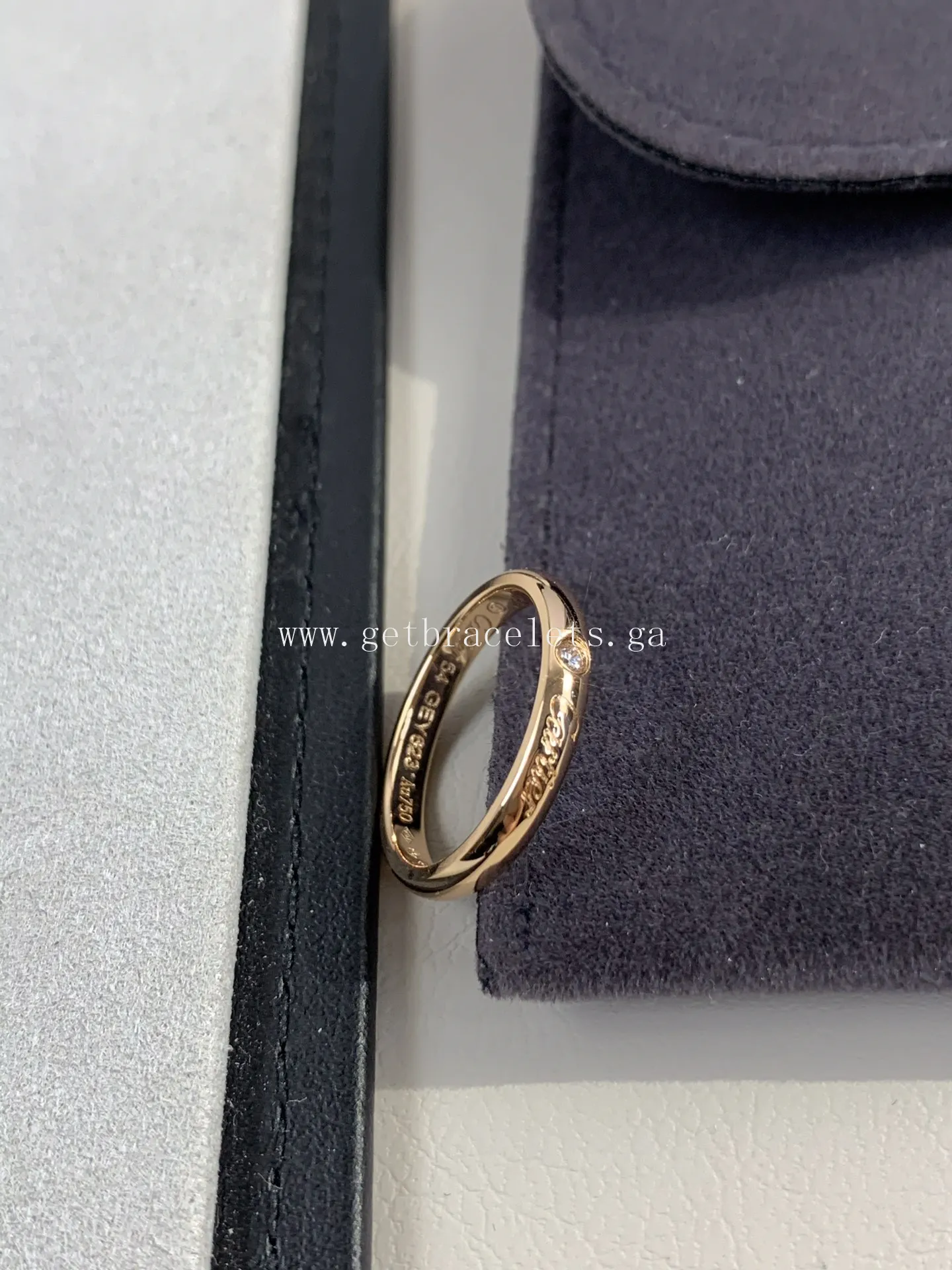 Cartier 1895 Wedding ring With 1 Diamonds Rose Gold