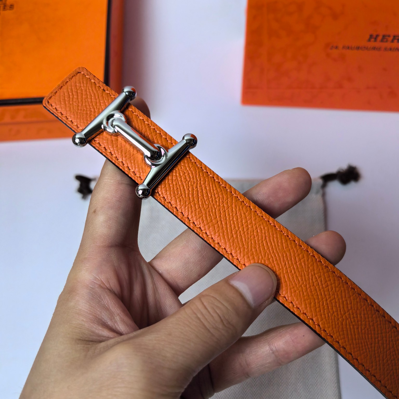 Hermes Leather Belts 1:1 Mirror Version