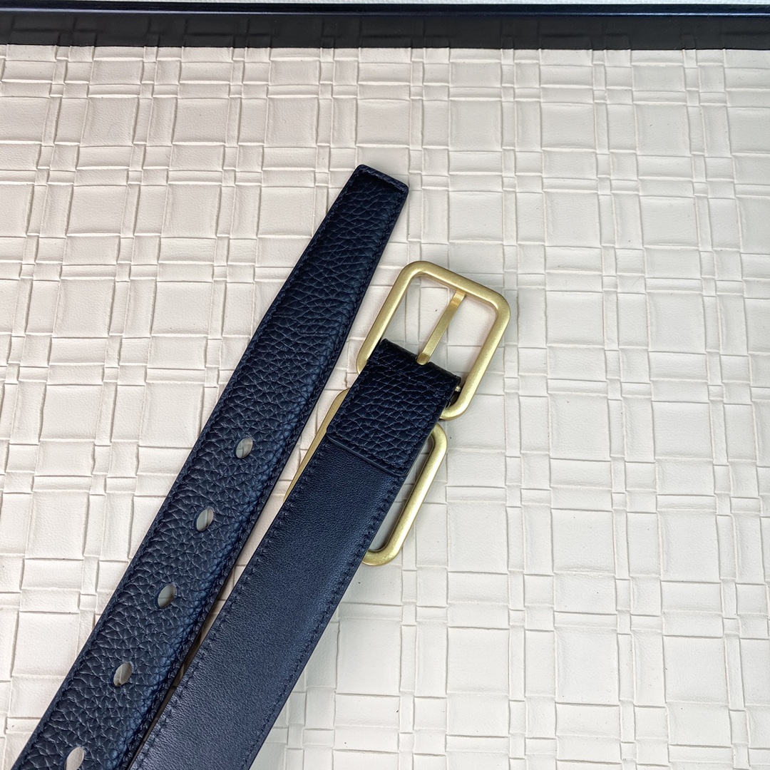 YSL Saint Laurent Leather Belts 1:1 Mirror Version