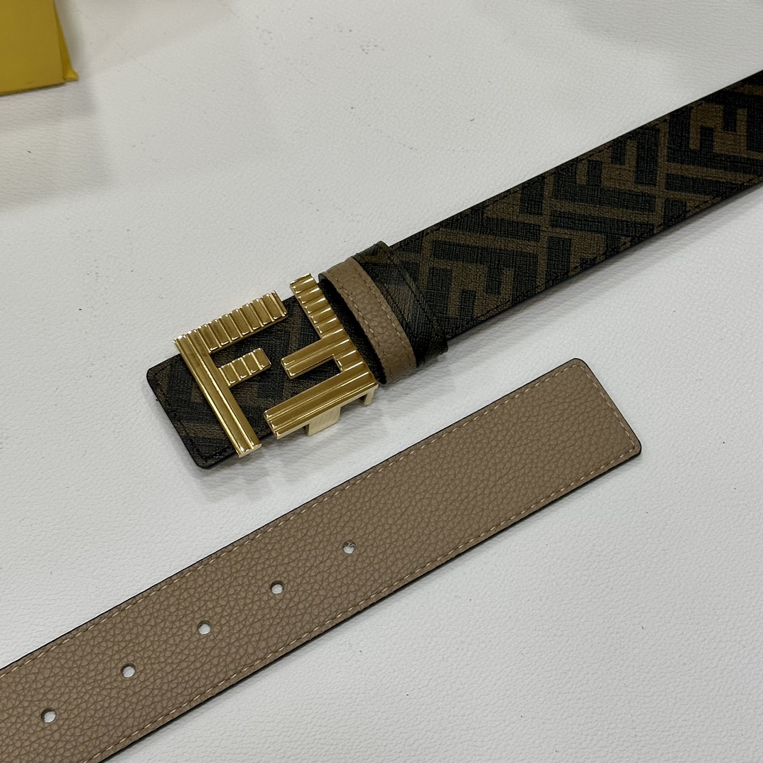 Fendi Leather Belts 1:1 Mirror Version