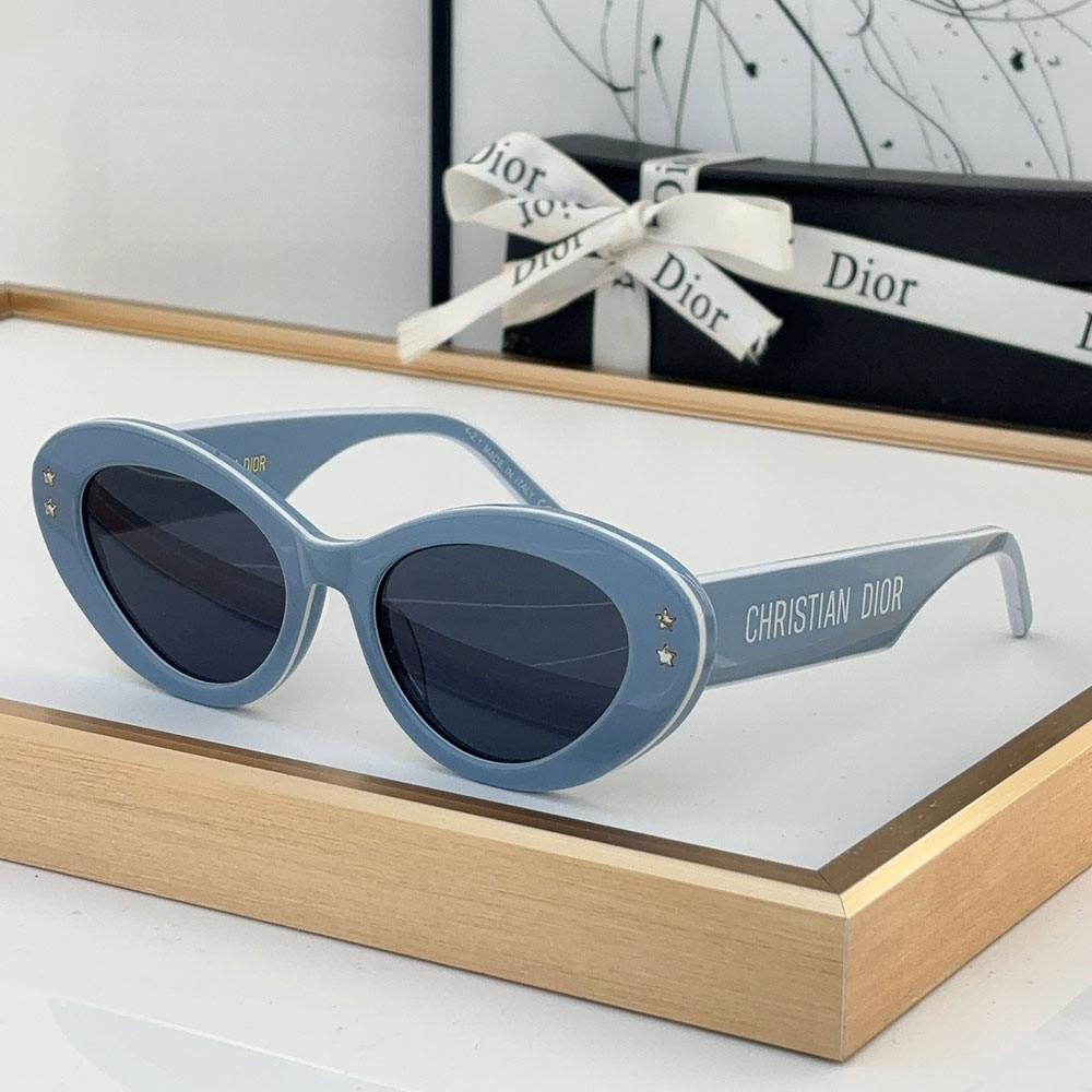 Dior Star Logo Acetate Fibre Cat eye sunglasses Top quality (Replica）