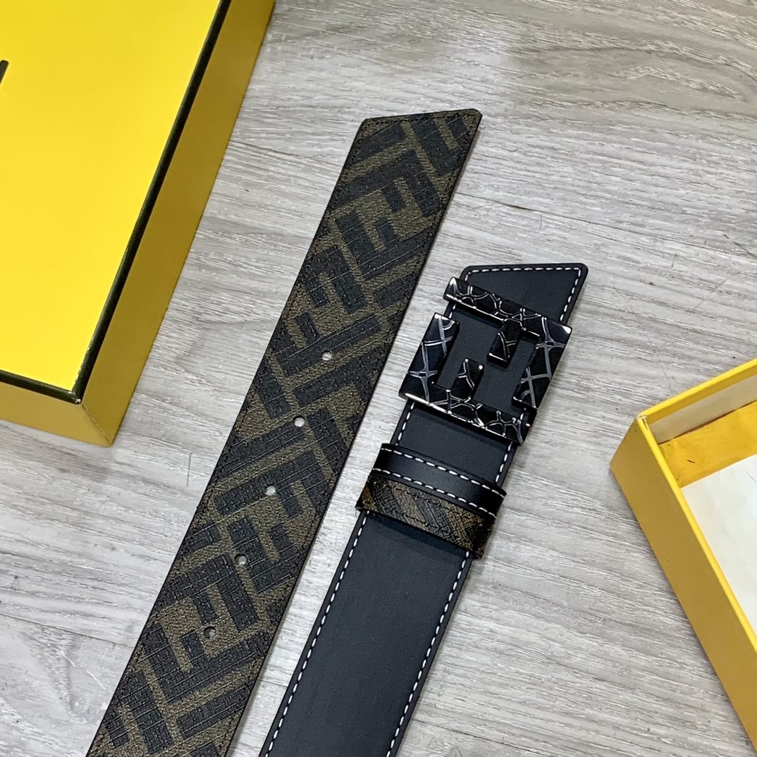Fendi Leather Belts 1:1 Mirror Version
