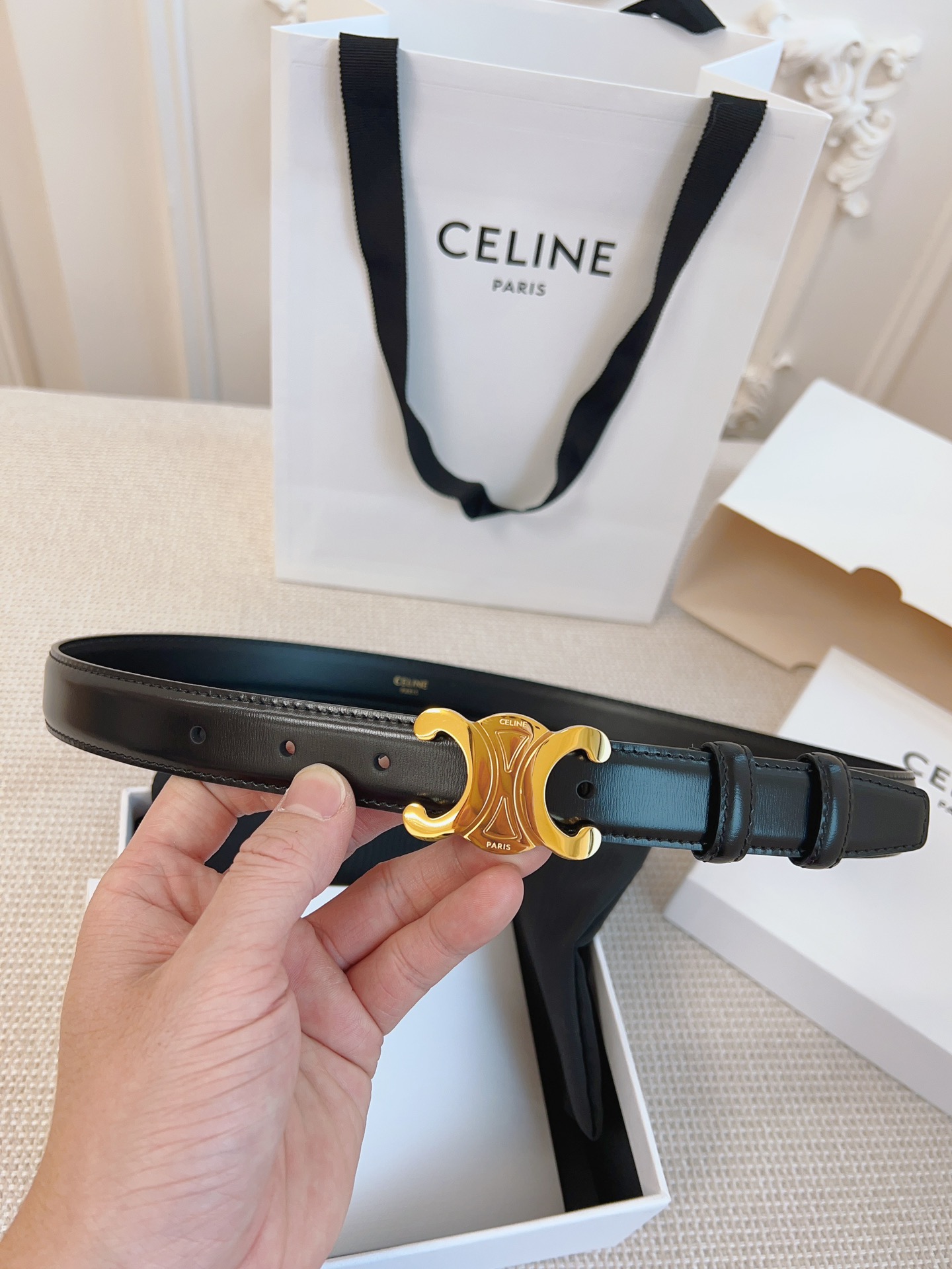 Celine Leather Belts 1:1 Mirror Version