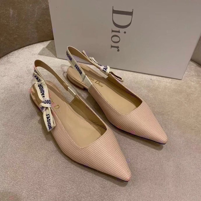 Dior J'Adior Embroidered Lace Halter Heels Slide Sandal (Replica)