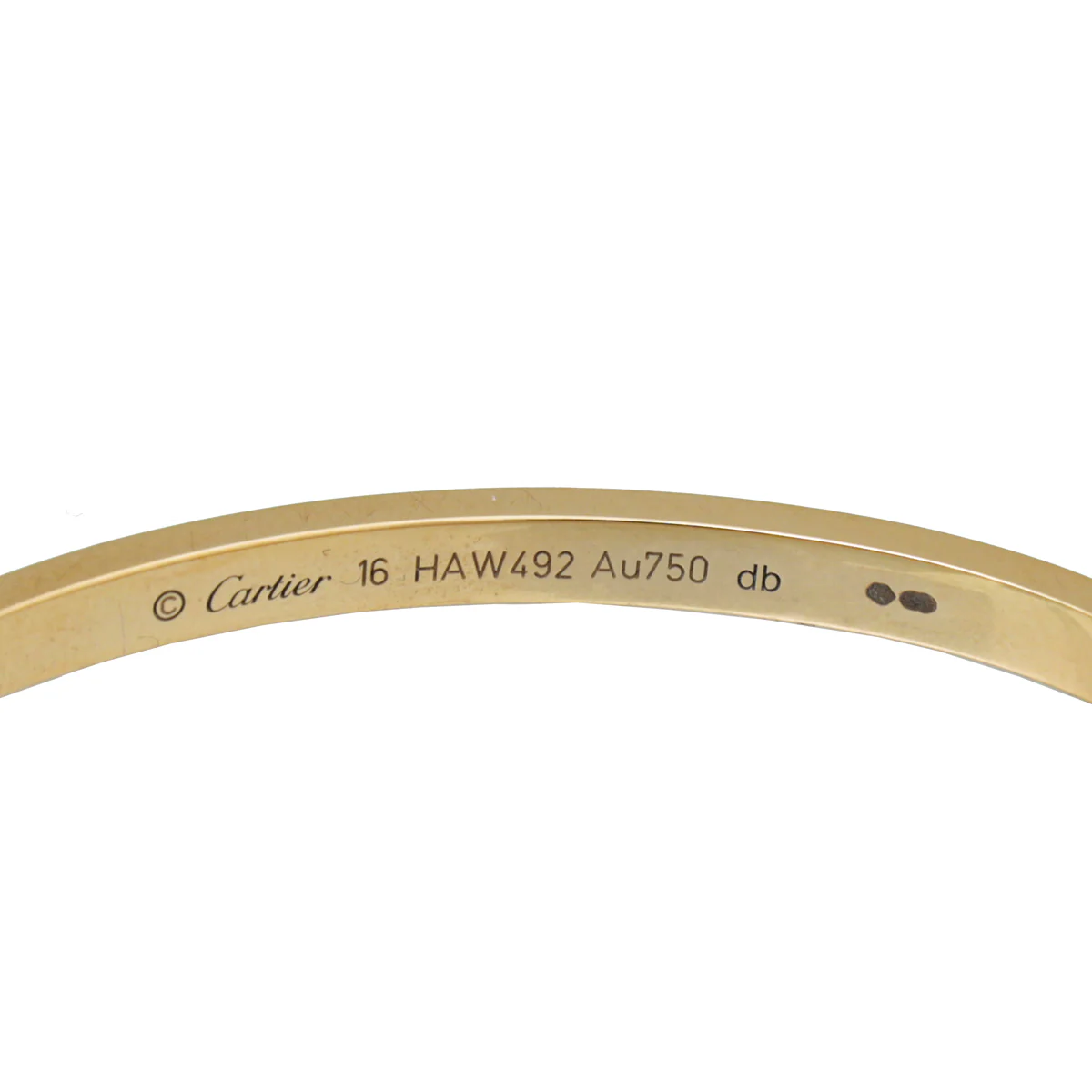 Cartier 18K Rose Gold Small Model Love Bracelet 16