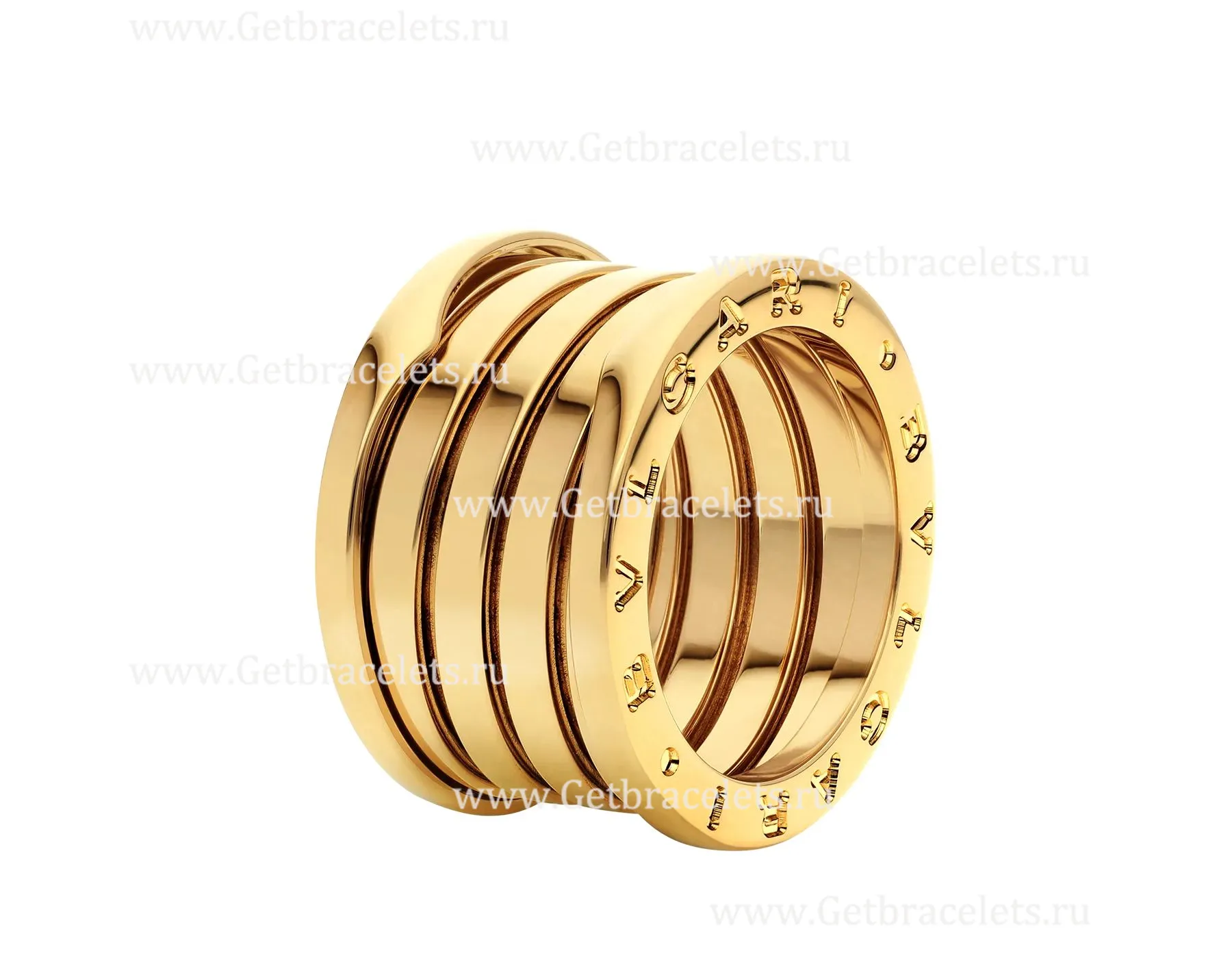 2020 New B.zero1 XXth Anniversary 5-Band Ring in 18kt Yellow Gold