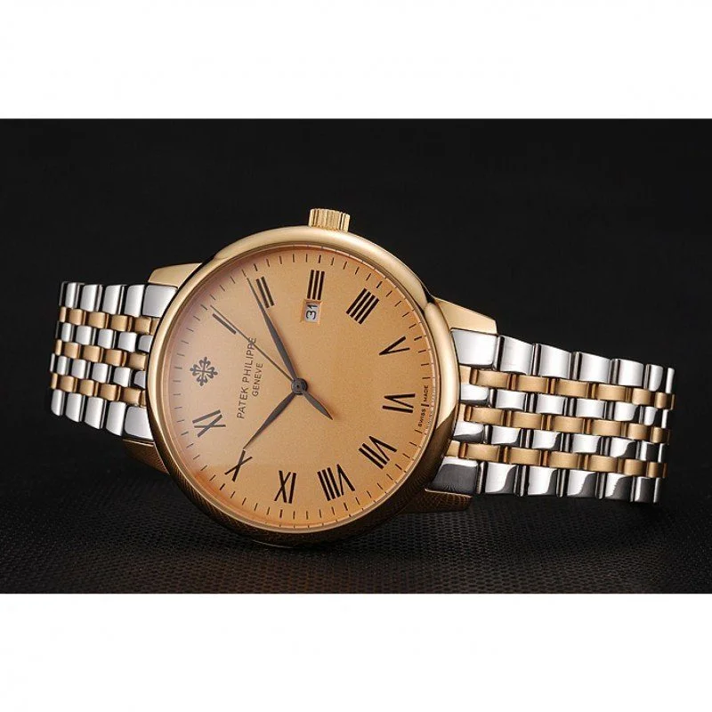 Calatrava Dial Gold 40 mm, Steel & Yellow Gold