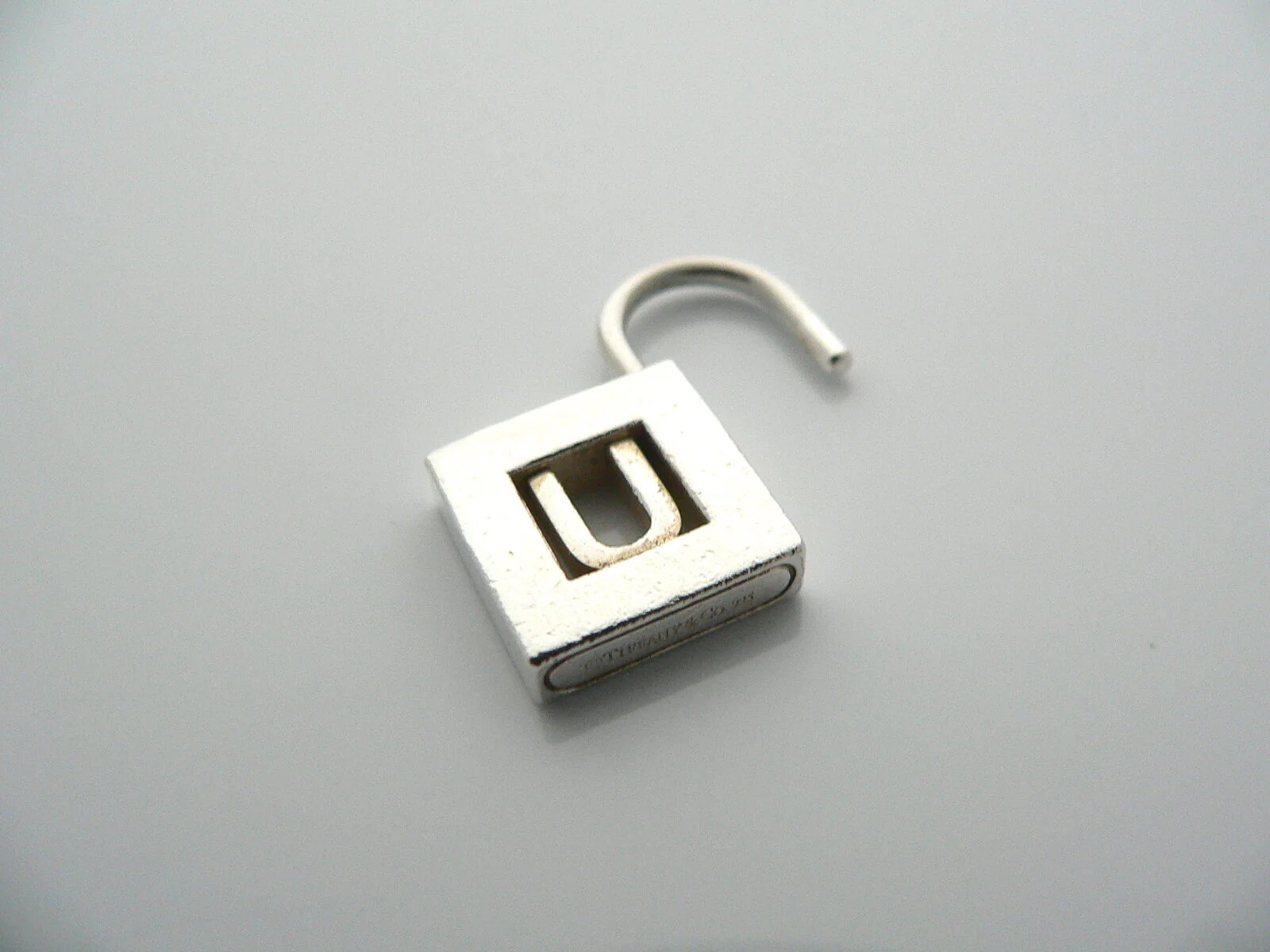 Tiffany & Co Alphabet U Pendant Personalized Padlock Charm 4 Necklace Bracelet