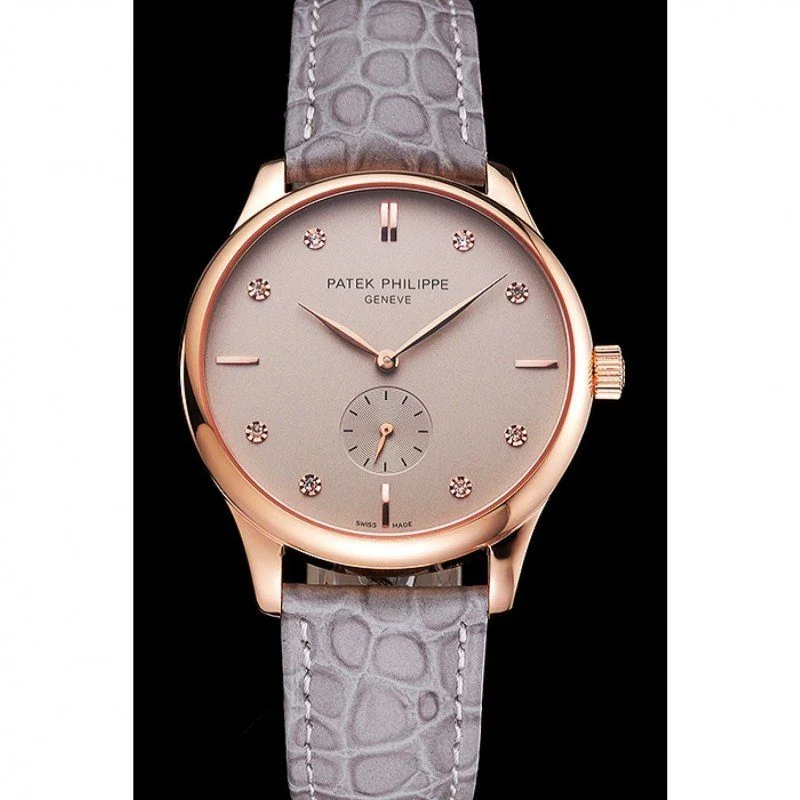 Calatrava Silver & Diamond Dial 39 mm, Rose Gold Plated
