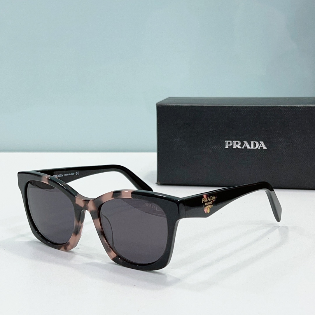 Prada Mirror leg print Logo  sunglasses Top quality （Replica）
