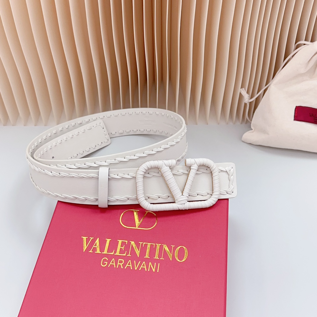 Valentino Leather Belts 1:1 Mirror Version