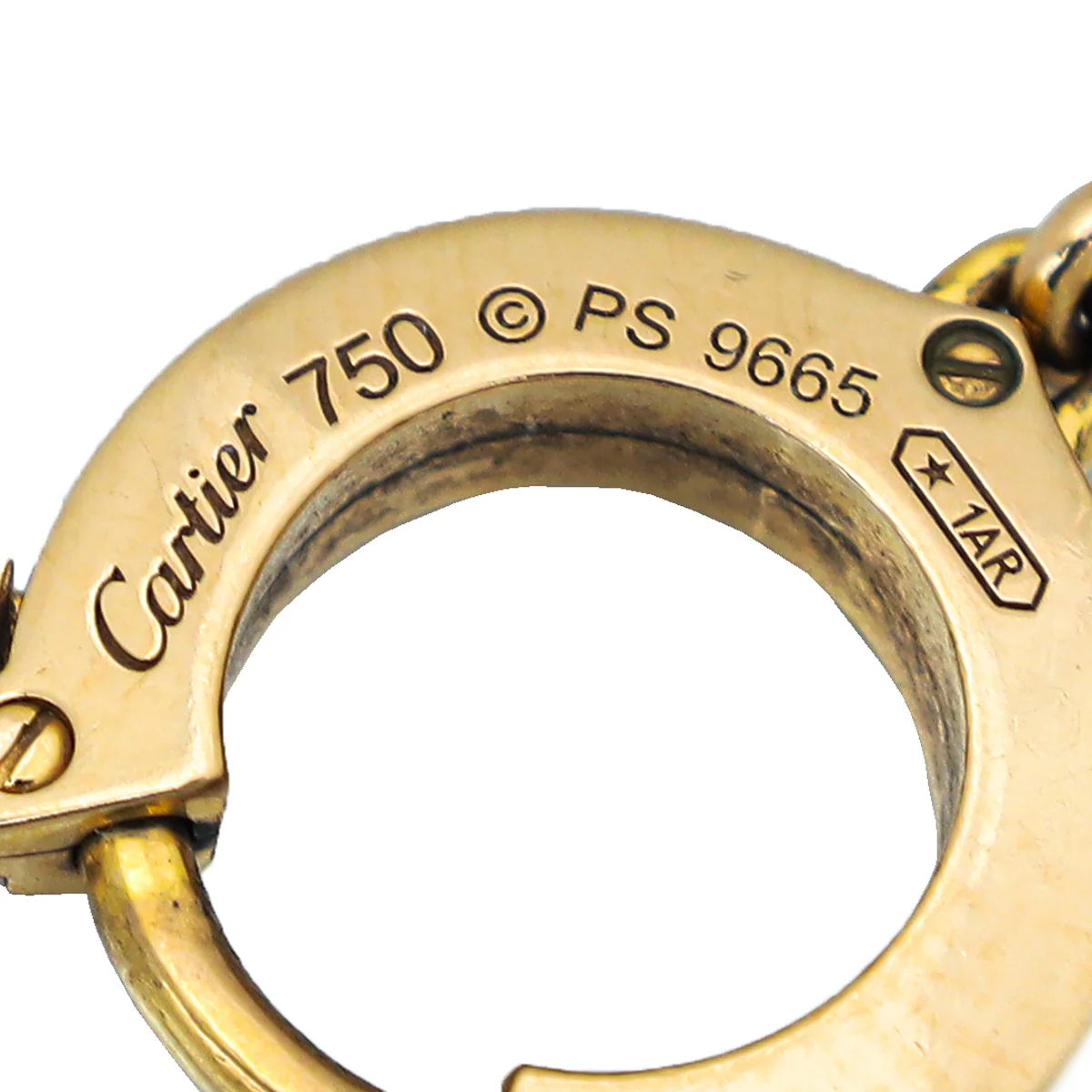 Cartier 18K Rose Gold Diamond C De Cartier Links Bracelet