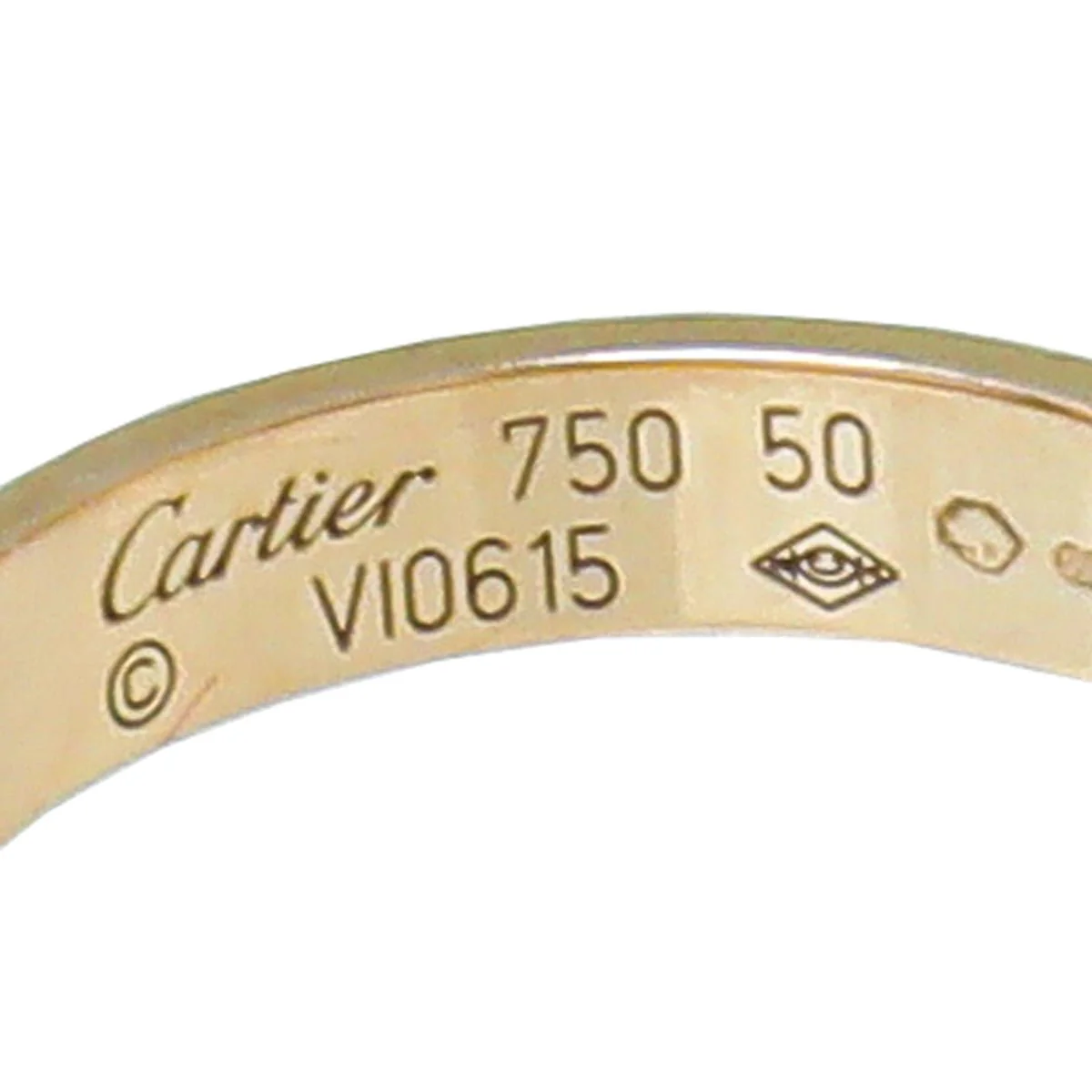 Cartier 18K Rose Gold Love Wedding Band Ring 50