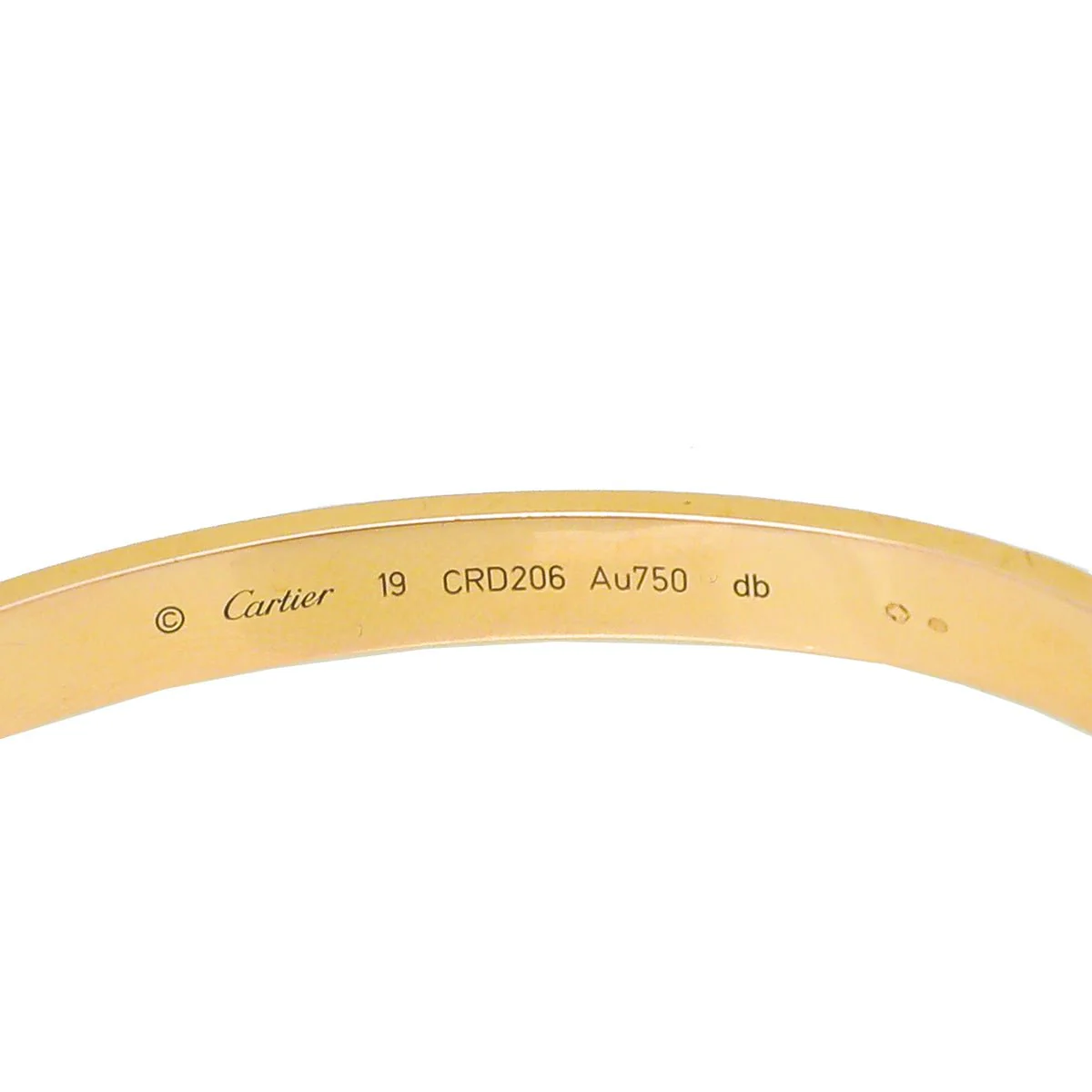 Cartier 18K Rose Gold Love Classic Bracelet 19