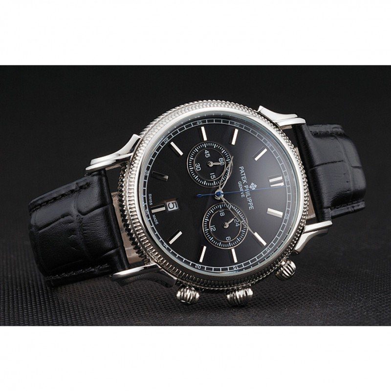 Chronograph Dial Black 40 mm, Stainless Steel