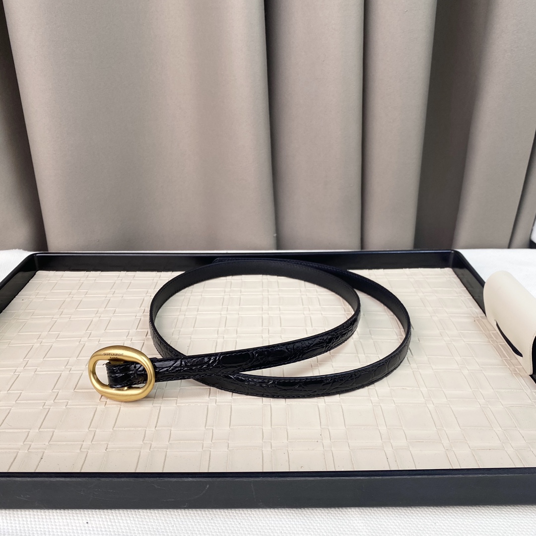 YSL Saint Laurent Leather Belts 1:1 Mirror Version