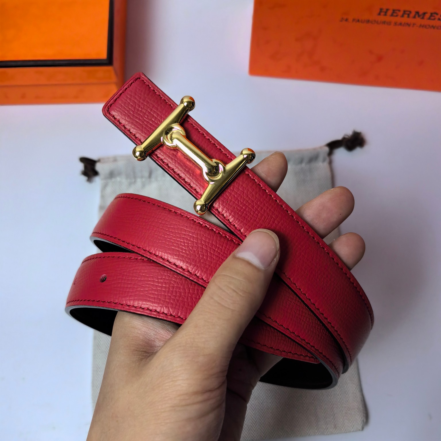 Hermes Leather Belts 1:1 Mirror Version