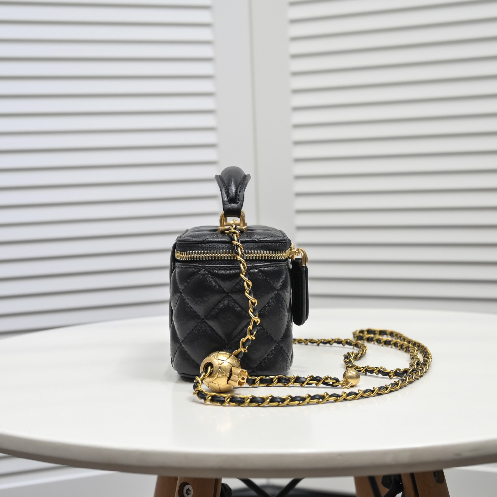 Chanel Handle Box bag Cosmetic bag Shoulder Bag Handbag