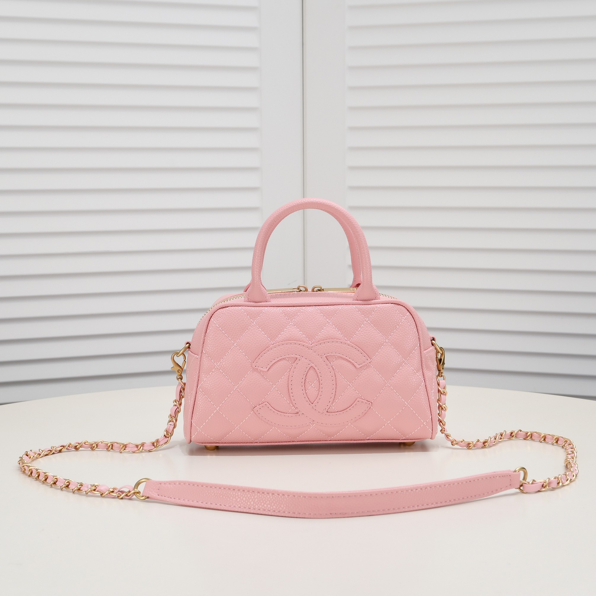 Chanel 24c Vintagep Hilton Bag Pink Shoulder Bag Handbag