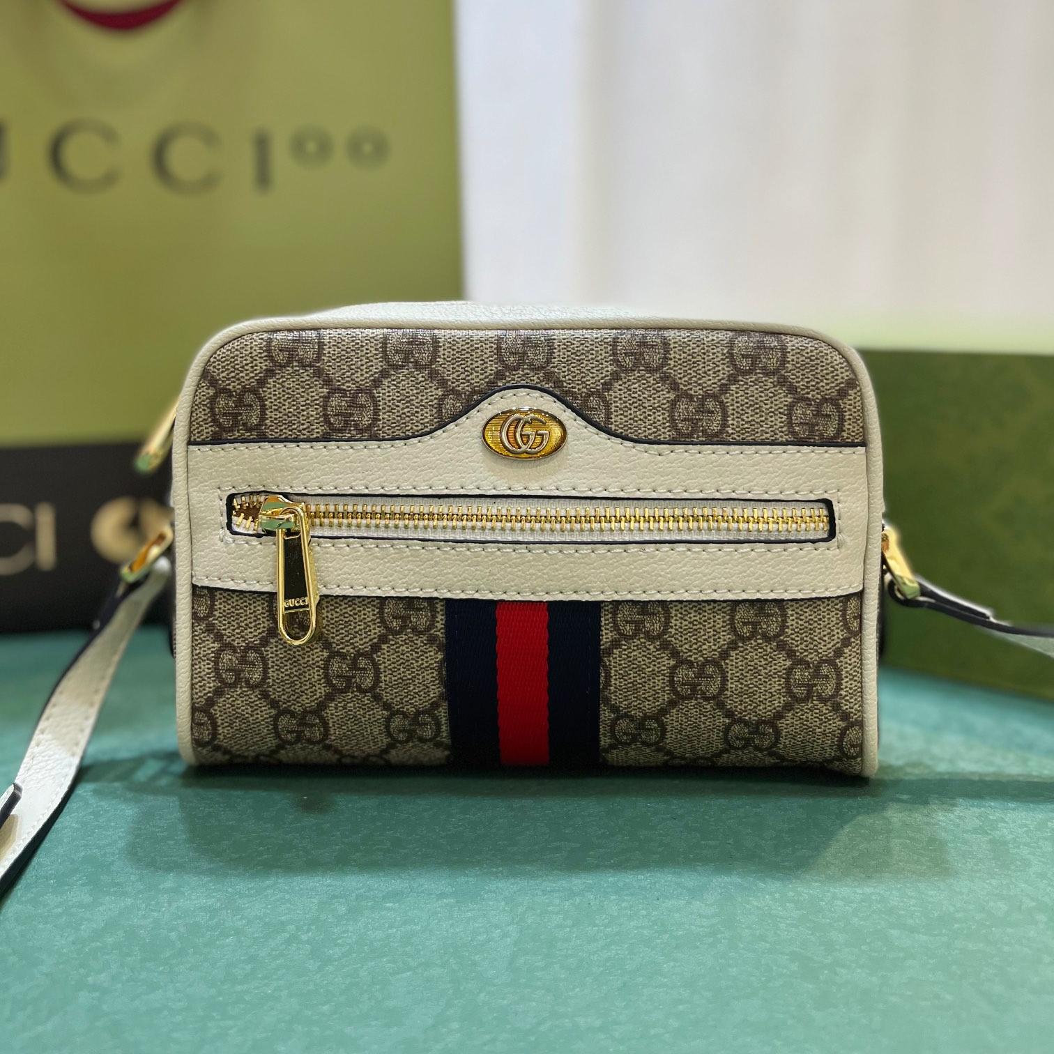 Gucci Ophidia Striped Webbing Waist Pack Belt Bag (Replica)