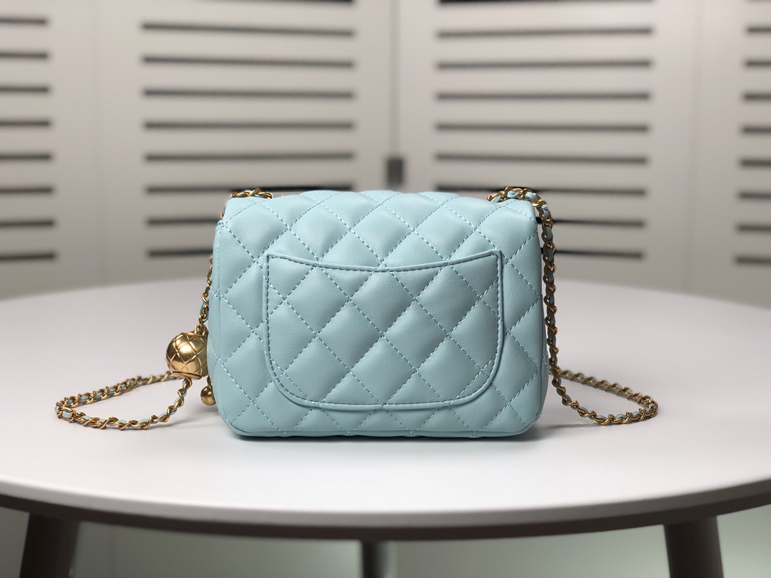 Chanel Cross Body Metal Ball Chain Shoulder Bag Handbag