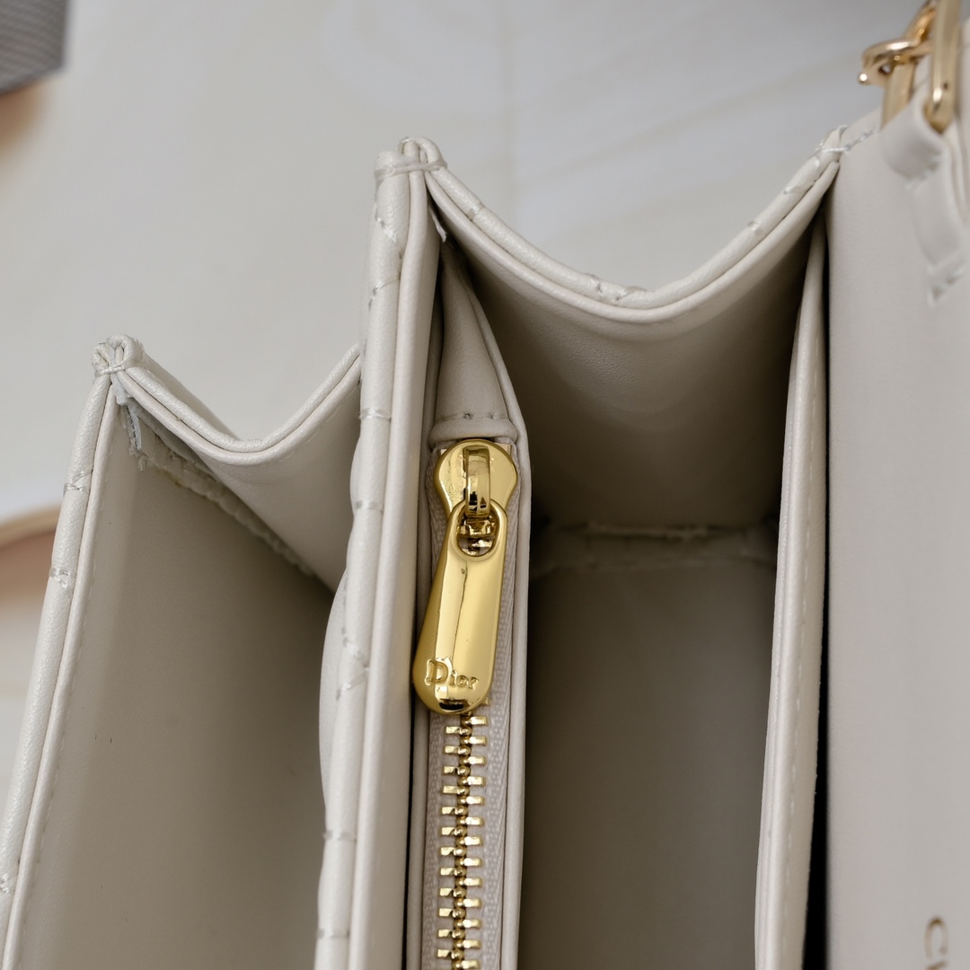 Dior Lady Dior Daily Chain Pouch Cannage lambskin Shoulder Bag Handbag