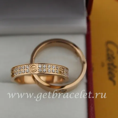 Cheap Cartier Love Ring Pink Gold Diamonds