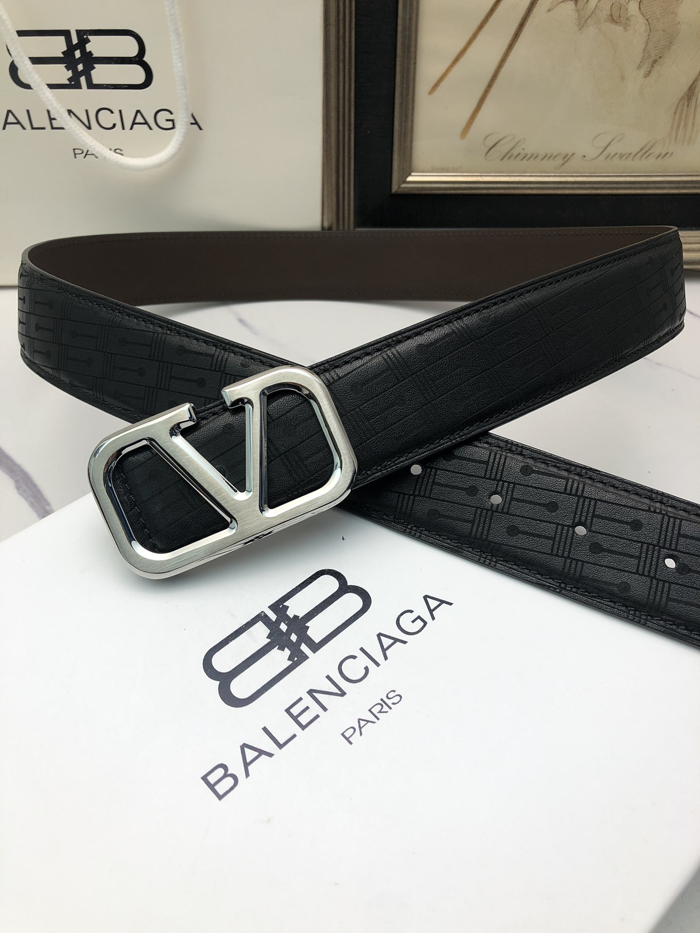 Valentino Leather Belts 1:1 Mirror Version