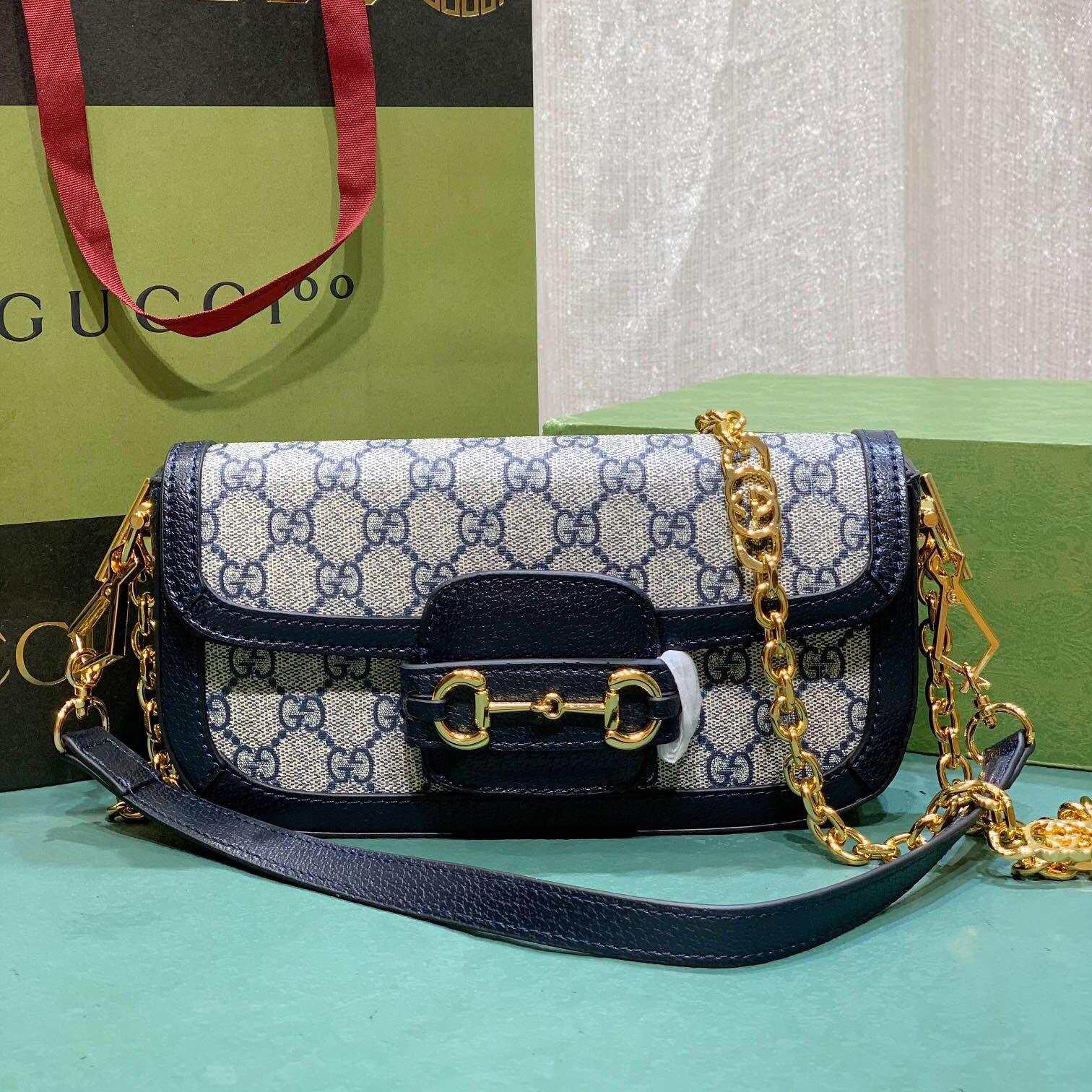 Gucci Horsebit 1955 Baguette Shoulder Bag Handbag(Replica)