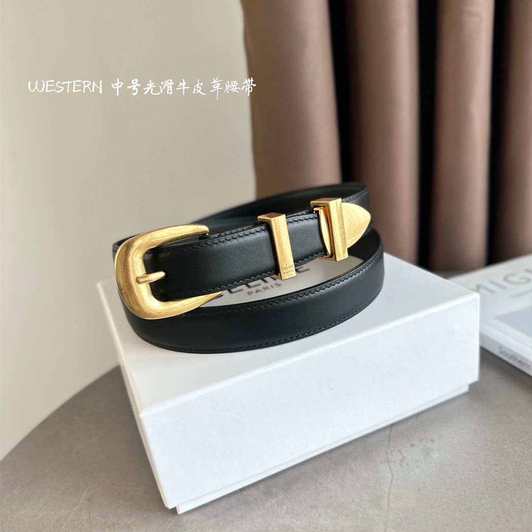 Celine Leather Belts 1:1 Mirror Version