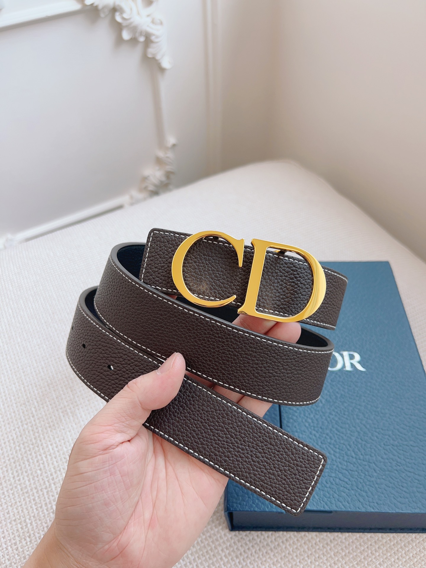 Dior Leather Belts 1:1 Mirror Version