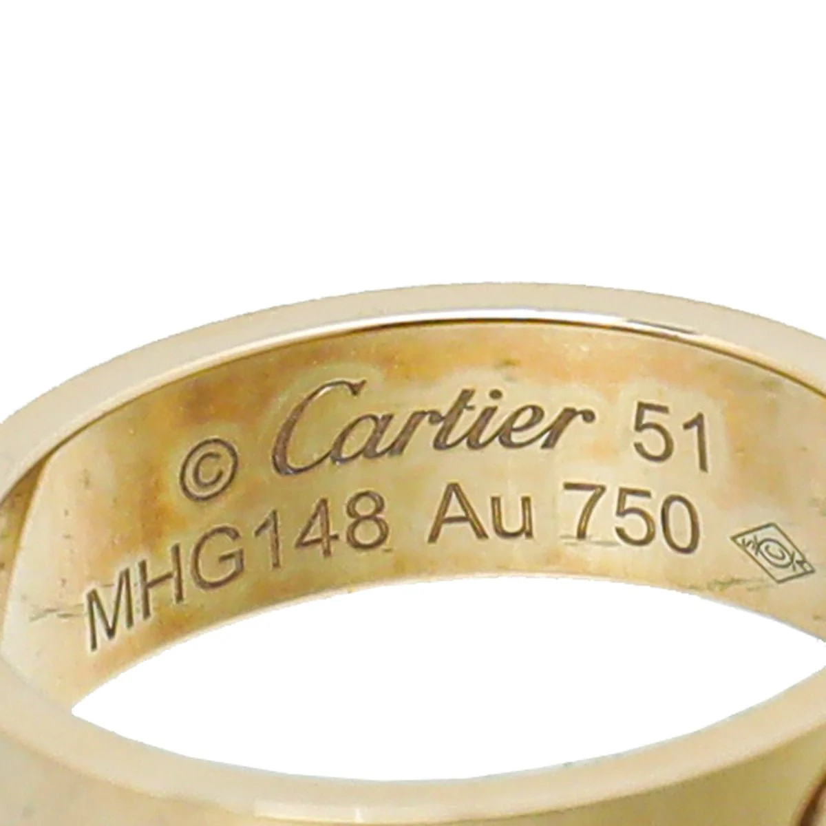 Cartier 18K Yellow Gold Love Wedding Band Ring 51
