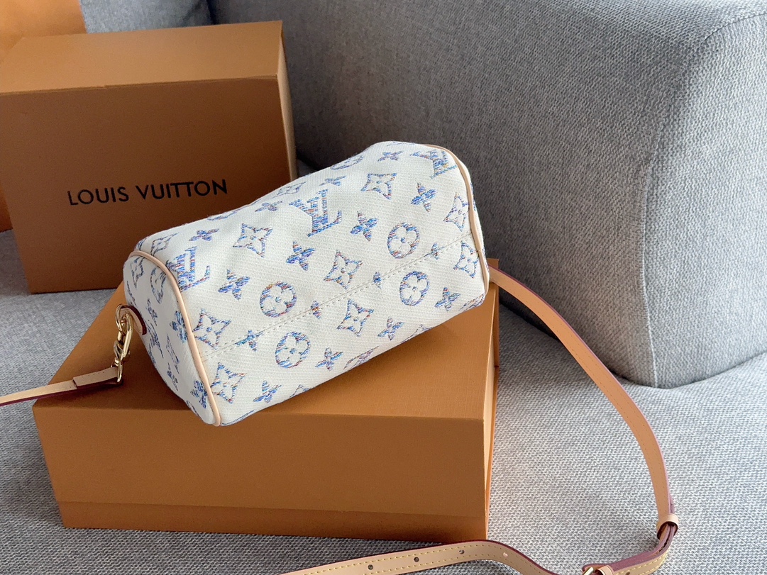 Louis Vuitton LV  Speedy 20 Danim Shoulder Bag Handbag (Replica)