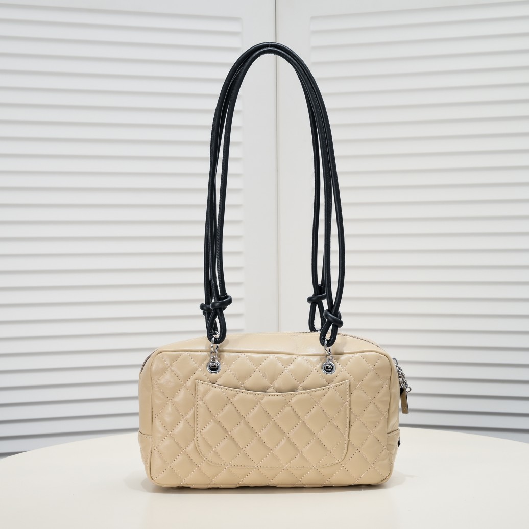 Chanel Ligne Cambon Bowling Bag Large Shoulder Bag Handbag