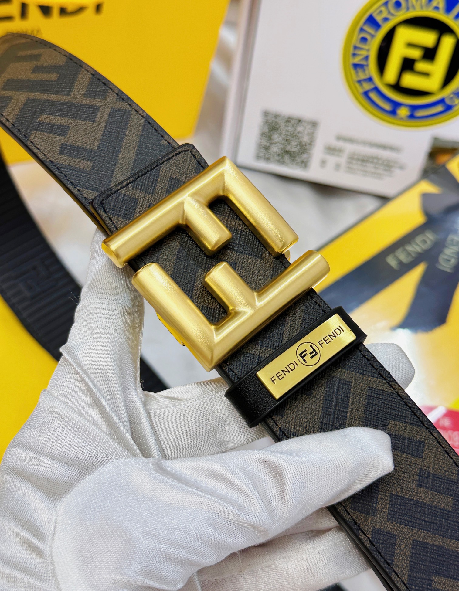 Fendi Leather Belts 1:1 Mirror Version