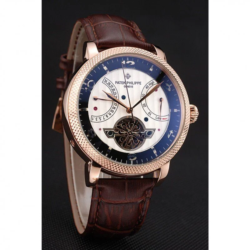 Classic Tourbillon Power Reserve Dial White 45 mm, Rose Gold Plated