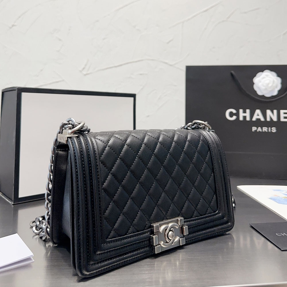 Chanel LEBOY Medium 25CM Caviar+Calfskin Shoulder Bag (Replica)
