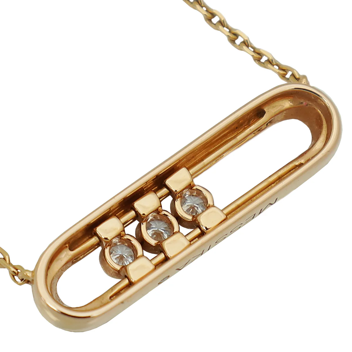 Messika 18K Rose Gold Diamond Baby Move Pavé Necklace