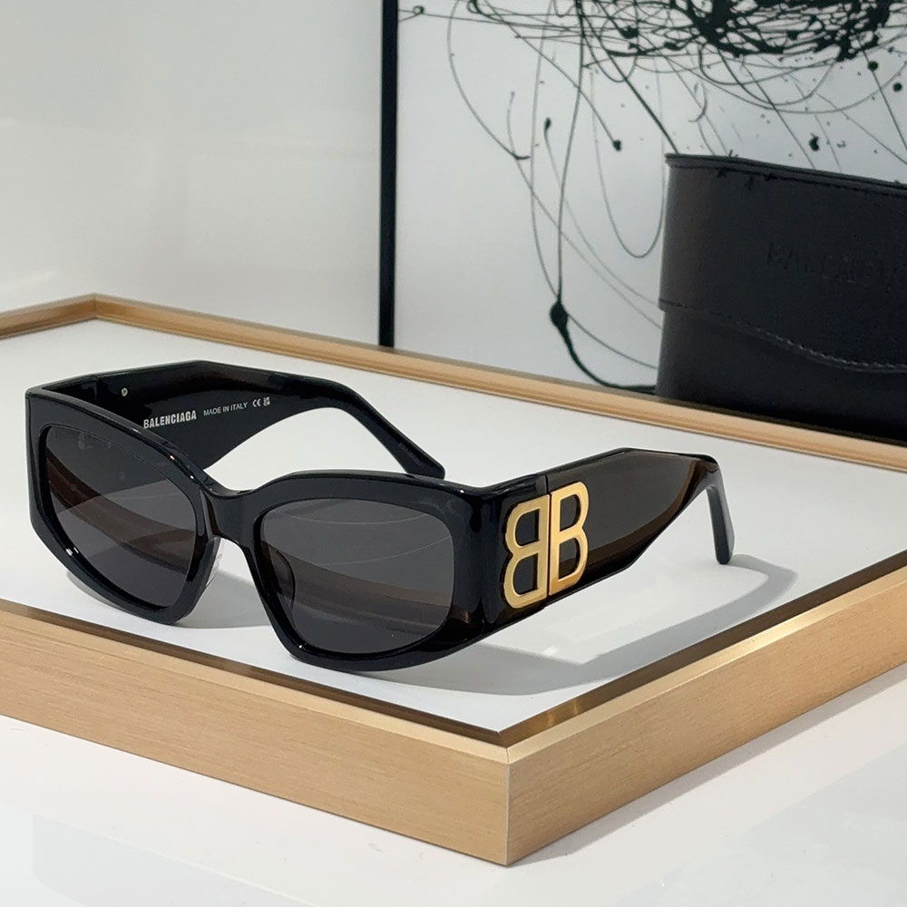 Balenciaga  Mirror leg Logoo Aviator Sunglasses Top quality （Replica）