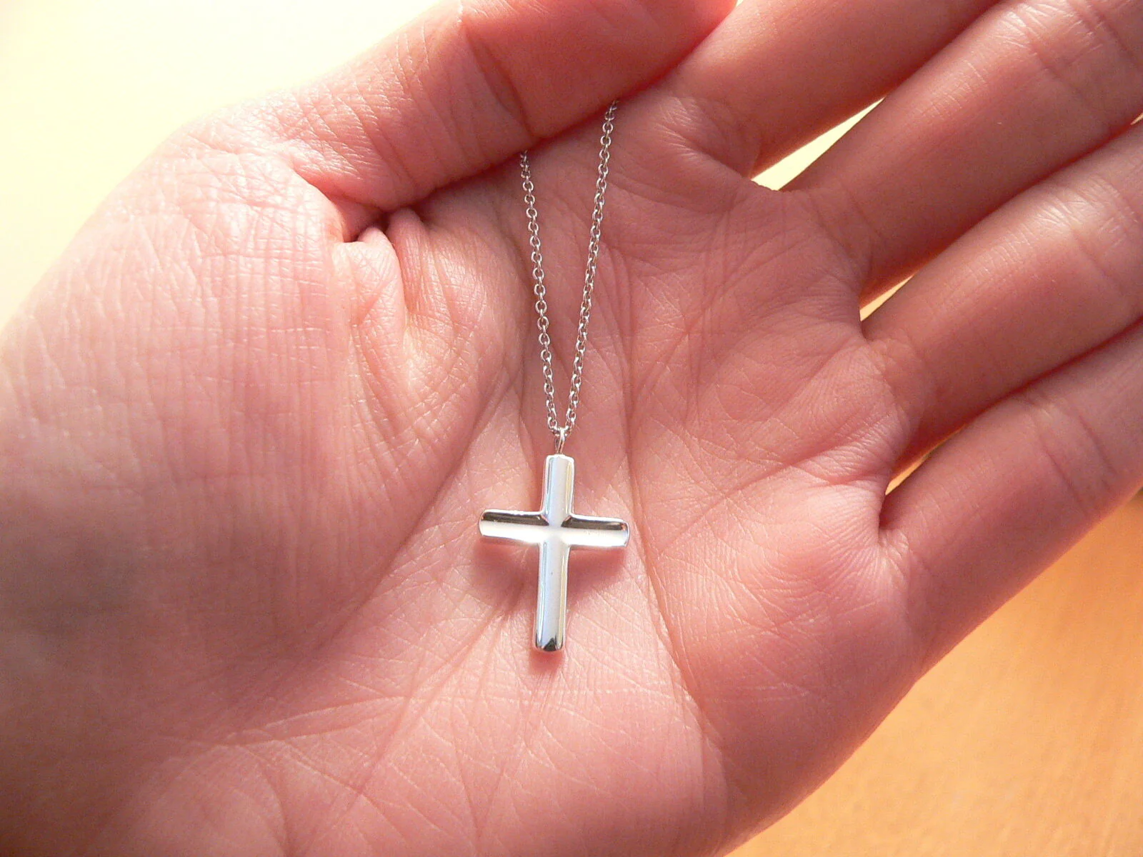Tiffany & Co Cross Necklace Pendant Charm Christian Gift for Her Love Crucifix