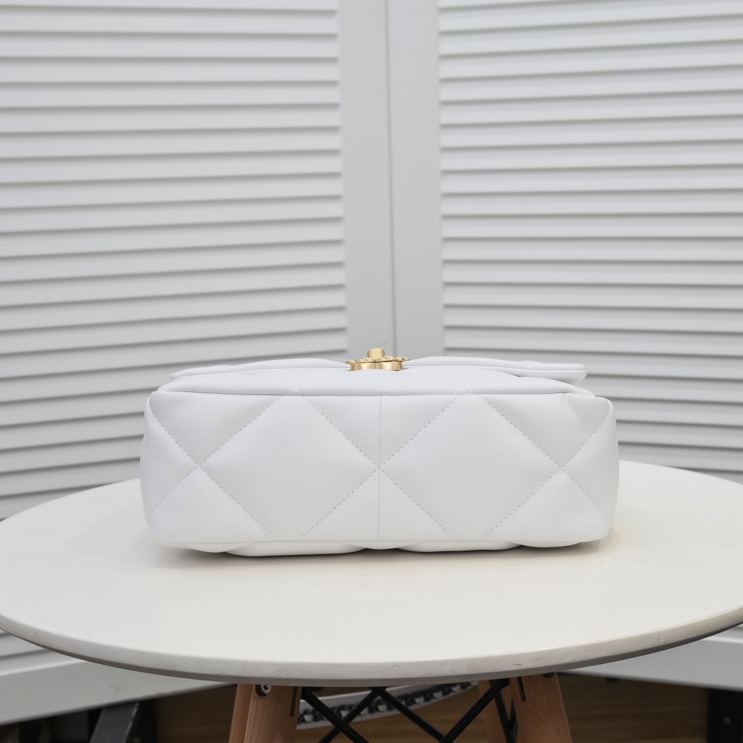 Chanel Lambskin Quilted Medium19 Flap Shoulder Bag Handbag