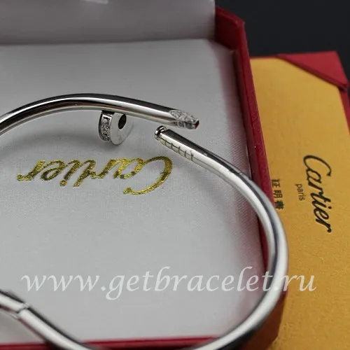 Copy Cartier Juste Un Clou Bracelet White Gold Diamonds B6037915