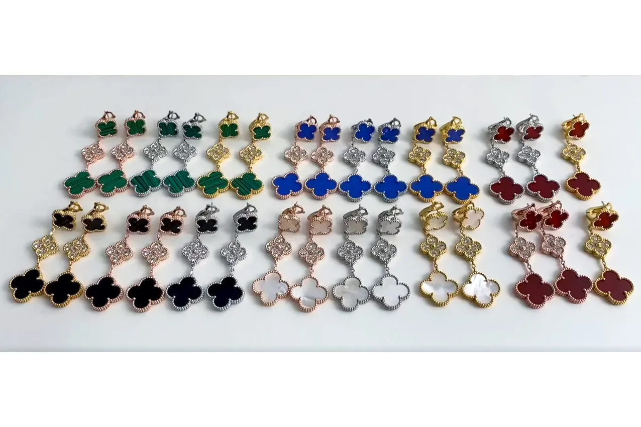 Van Cleef & Arpels Magic Alhambra Earrings 3 Motifs With Diamonds